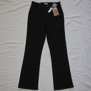 NWT LL Bean Women's True Shape Kick Boot Cut Classic Jeans sz 10 Regular Black
